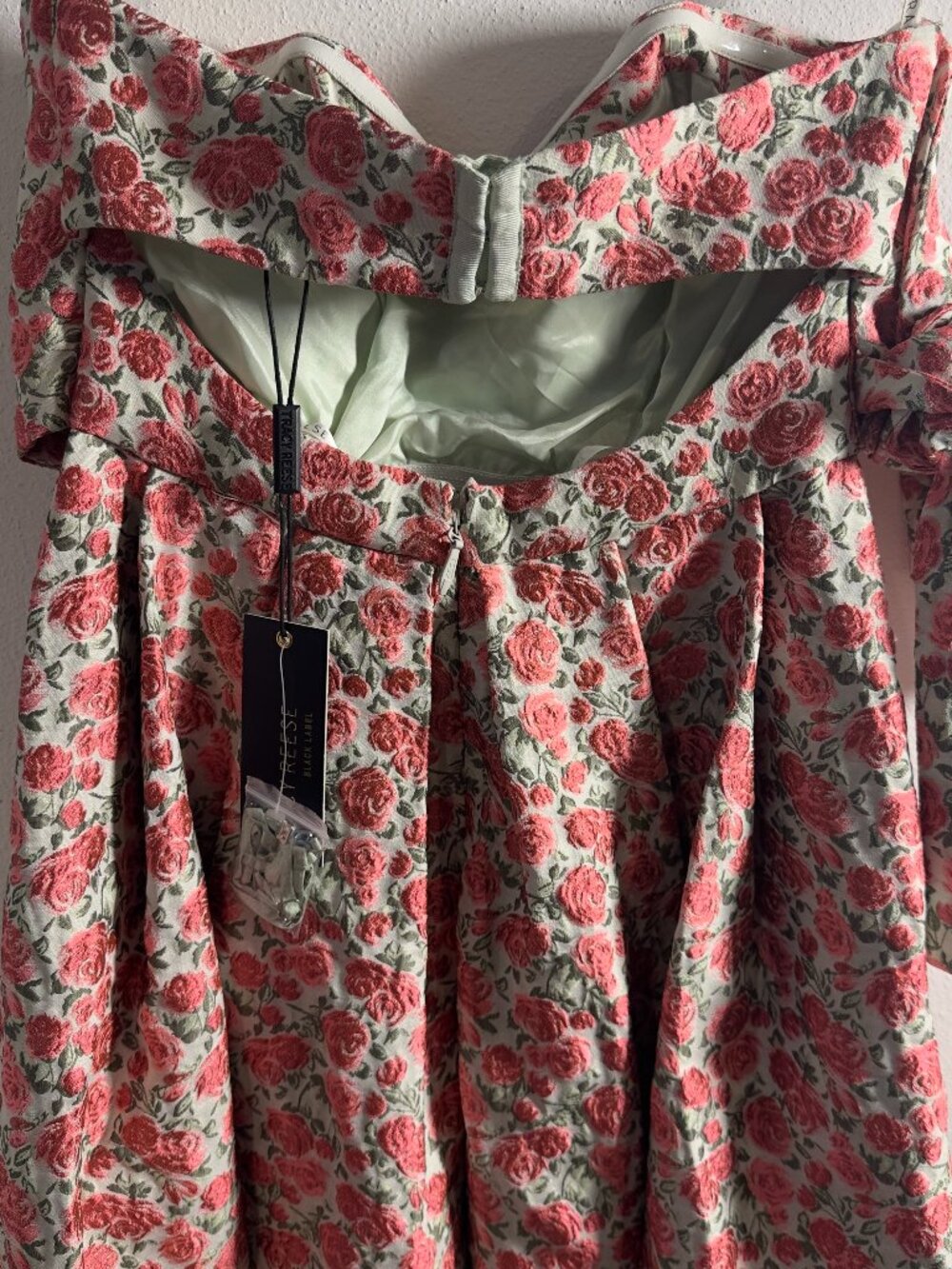 Anthropologie BHLDN Margaret Dress by Tracy Reese | Rose Jacquard Embroidery - Picture 8 of 15